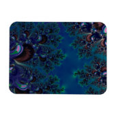 Midnight Blue Frost Fraktal Magnet (Horizontal)