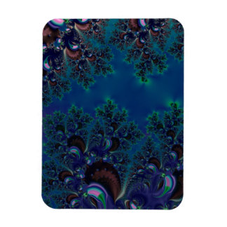 Midnight Blue Frost Fraktal Magnet