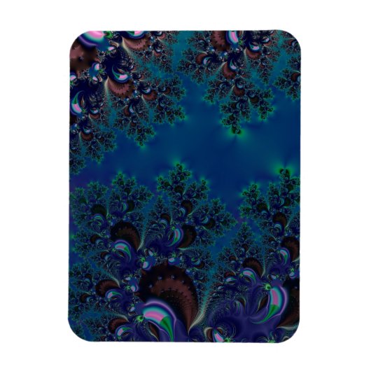 Midnight Blue Frost Fraktal Magnet (Vertikal)