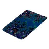 Midnight Blue Frost Fraktal Magnet (Linke Seite)