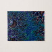 Midnight Blue Frost Fraktal Puzzle (Horizontal)