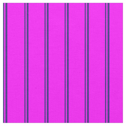 Midnight Blue & Fuchsia Colored Lines Stoff (Nahaufnahme)