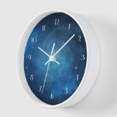 Midnight Blue Galaxy Uhr (Winkel)