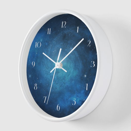 Midnight Blue Galaxy Uhr (Winkel)