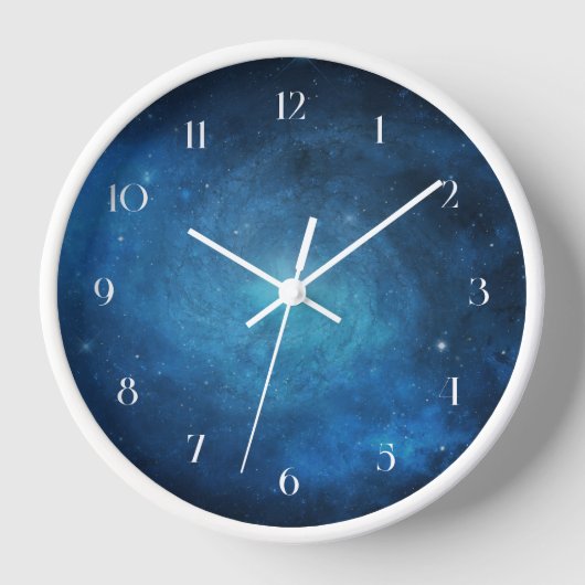 Midnight Blue Galaxy Uhr (Vorderseite)