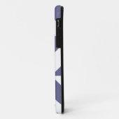 Midnight Blue Geometric Deko Cube Pattern Case-Mate iPhone Hülle (Hinten/Links)