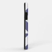 Midnight Blue Geometric Deko Cube Pattern Case-Mate iPhone Hülle (Hinten/Rechts)
