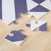 Midnight Blue Geometric Deko Cube Pattern Puzzle (Seite)