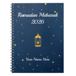 Midnight Blue Gold Dust Notizblock