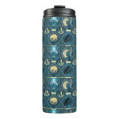 Midnight Blue Gothic Thermosbecher (Vorderseite)