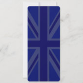 Midnight Blue Keep Calm and Your Text Union Jack (Rückseite)