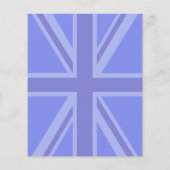 Midnight Blue Keep Calm and Your Text Union Jack Flyer (Hinten)