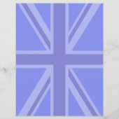 Midnight Blue Keep Calm and Your Text Union Jack Flyer (Hinten)