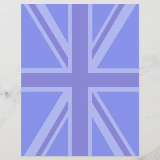 Midnight Blue Keep Calm and Your Text Union Jack Flyer (Hinten)