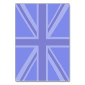 Midnight Blue Keep Calm and Your Text Union Jack Tischnummer (Rückseite)