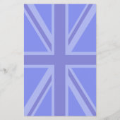 Midnight Blue Keep Calm und dein Text Union Jack Flyer (Hinten)