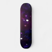 Midnight Blue Lila Galaxy Skateboard (Vorderseite)