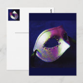 Midnight Blue Masquerade Postkarte (Vorne/Hinten)