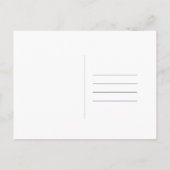 Midnight Blue Minimal Save the Date Ankündigungspostkarte (Rückseite)