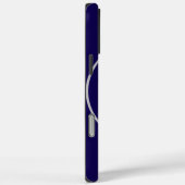 Midnight Blue Minimalistisch Modern Sleek Mit Mono Case-Mate iPhone Hülle (Rückseite / Rechts)