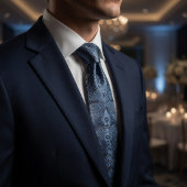 Midnight Blue Python Snakeskin Krawatte