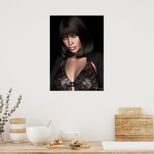 Midnight Blue Redux Poster (Küche)