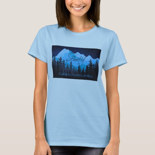 Midnight Blue Ridge Moutain Stonefly T-Shirt (Vorderseite)