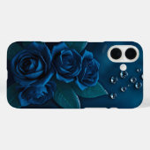 Midnight Blue Rose Design Case-Mate iPhone Case (Rückseite (Horizontal))