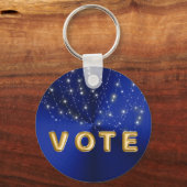 Midnight Blue Starlight Cascade Vote Schlüsselanhänger (Vorderseite)