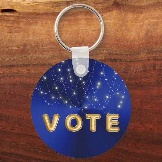 Midnight Blue Starlight Cascade Vote Schlüsselanhänger (Vorderseite)