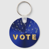 Midnight Blue Starlight Cascade Vote Schlüsselanhänger (Rückseite)