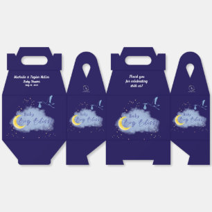 Midnight Blue Starlit Baby Boy Bliss Stork Geschenkschachtel