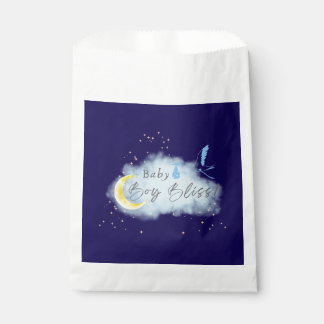 Midnight Blue Starlit Baby Boy Bliss Stork Geschenktütchen