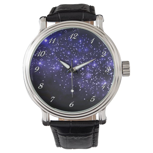 Midnight Blue Twilight Wrist Watch Armbanduhr (Vorderseite)