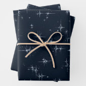 Midnight Blue Twinkle Star Geschenkpapier Set (Beispiel)