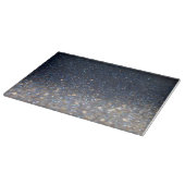 Midnight Blue und Gold Glitzer Cutting Board Schneidebrett (Ecke)