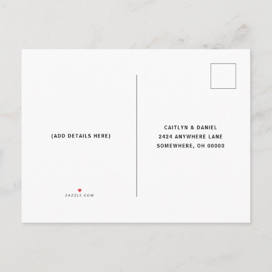 Midnight Blue Watercolor Galaxy Wedding RSVP Einladungspostkarte (Rückseite)