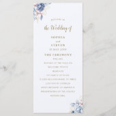 Midnight Blue & White Floral Elegance Programm (Vorderseite)