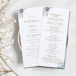 Midnight Blue & White Floral Elegance Programm