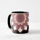 Midnight Blush Mandala Tasse (Vorderseite Links)
