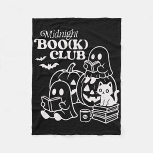 Midnight Boo(k) Club Halloween-Geister lesen Buch Fleecedecke