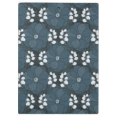 Midnight Botanica | Dark Indigo Floral Klemmbrett (Rückseite)