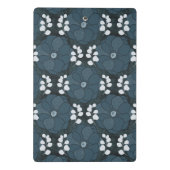 Midnight Botanica | Dark Indigo Floral Mini Klemmbrett (Rückseite)