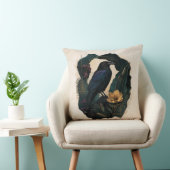 Midnight Botanical Raven Kissen (Stuhl )