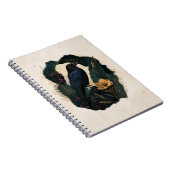 Midnight Botanical Raven Notizblock (Rechte Seite)