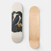 Midnight Botanical Raven Skateboard (Vorderseite)