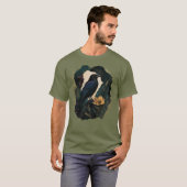Midnight Botanical Raven T-Shirt (Vorne ganz)