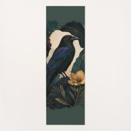 Midnight Botanical Raven Yogamatte