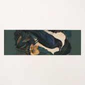 Midnight Botanical Raven Yogamatte (Vorderseite (Horizontal))