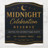 Midnight Celebration Reserve Weinlabel Weinetikett (Einzelnes Label)